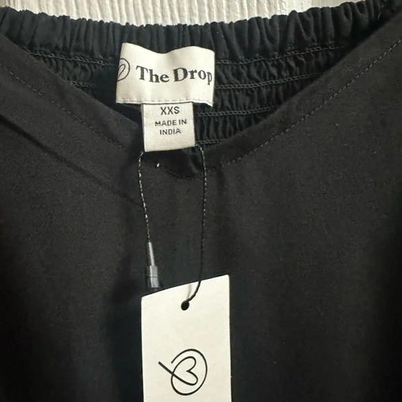 NWT The Drop Women's Lexi Puff-Sleeve Sweatheart Neckline Smocked Back Dress XXS - Picture 5 of 13